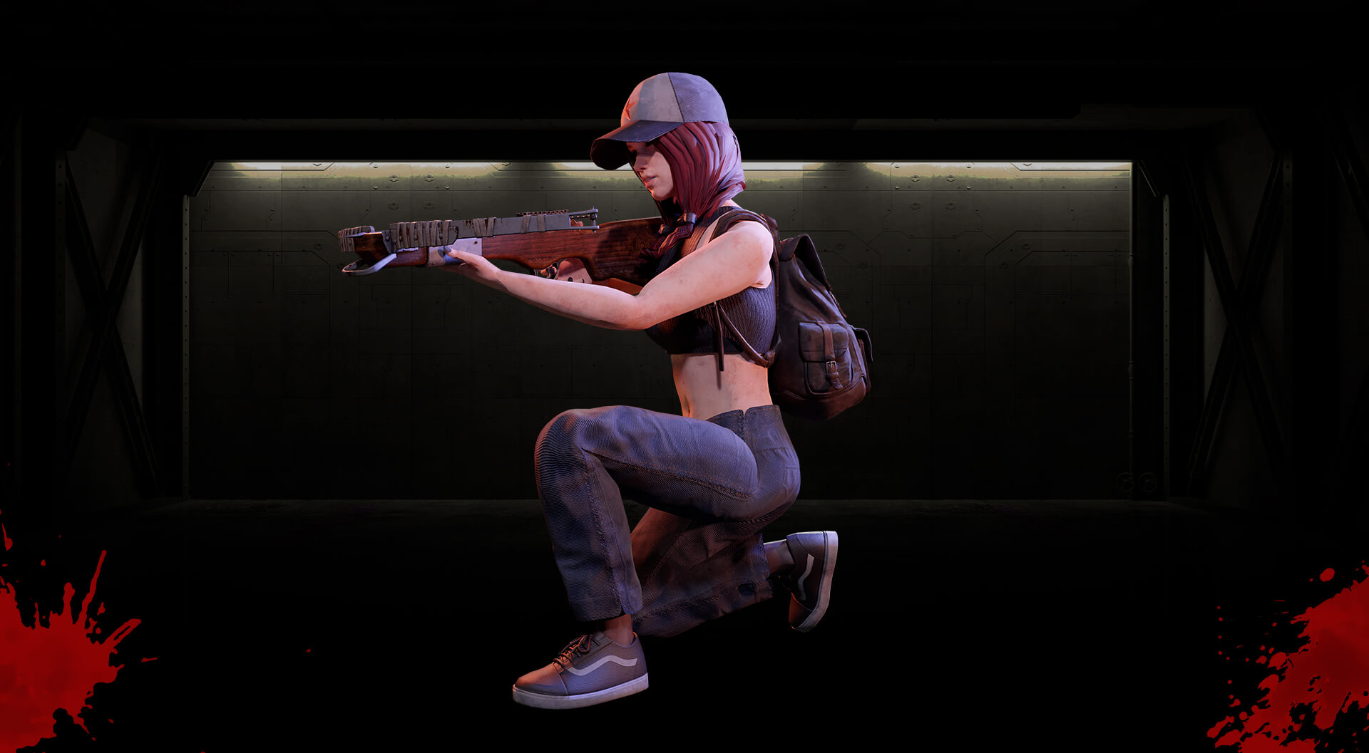 undead blocks girl