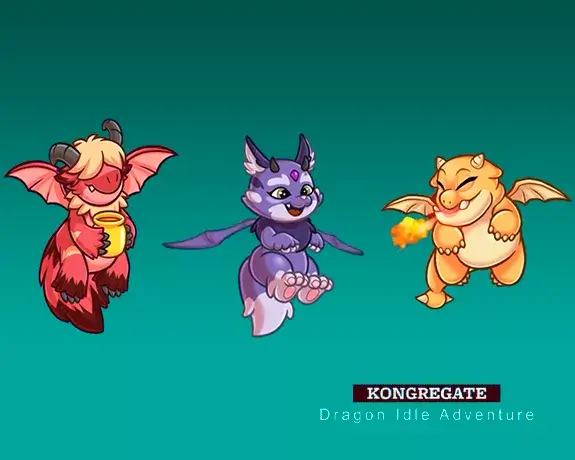 2D animation – Dragon Idle Adventure